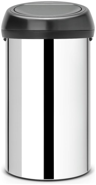 Brabantia 60 Litre Brilliant Steel Touch Bin.